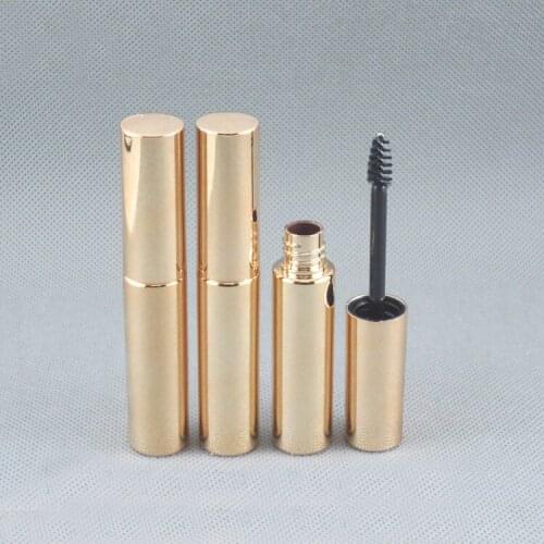 10/20/50pcs 8ml Empty Gold Mascara Tube Portable Eyelash Vial Liquid Bottle DIY New eyelash growth Cosmetic Refillable Container