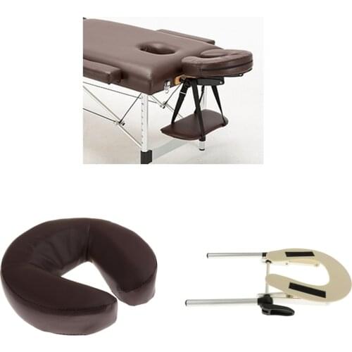 2Pcs Universal Adjustable Face Cradle + Soft Face Down Cradle Cushion Pillow for Spa Massage Table Bed