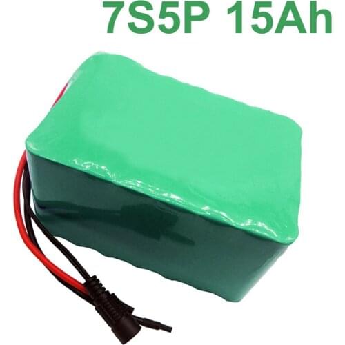24V 15Ah 25.9V 7S5P 18650 Li-ion Battery Pack E-Bike electric bicycle