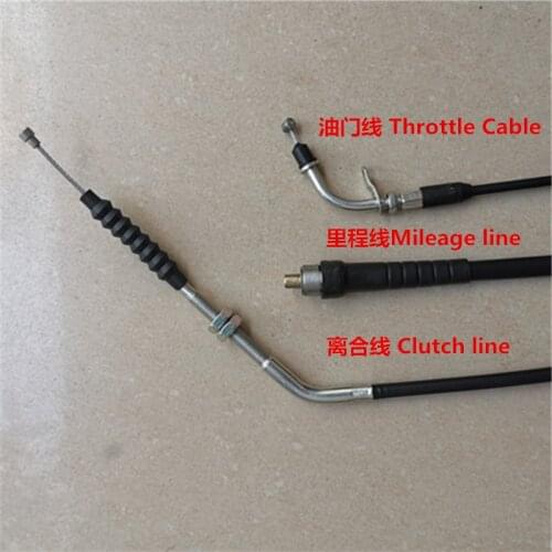 Motorcycle accessories full car cable for GN125 throttle front brake mileage meter code table clutch line cable