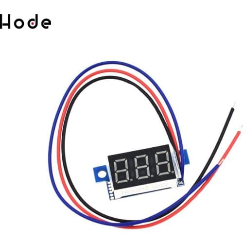 Digital Voltmeter Voltage Tester Meter 0.36 Inch 0V-99.9V 3Bit green LED Screen Electronic Parts Accessories Digital Voltmeter