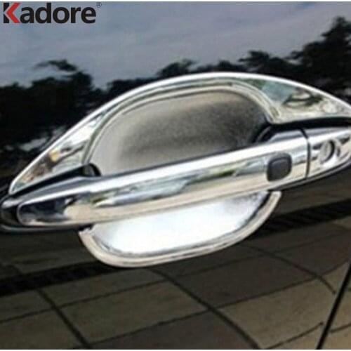 For Peugeot 3008 2013 ABS Chrome Side Door Handle Bowl Cover Trim Car Styling Auto Decoration Exterior Accessories