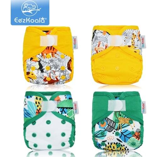 EezKoala ECO-friendly Newborn Cloth Diaper Cover Baby Diapers Waterproof Cover Nappies Reusable Washable Adjustable Pocket