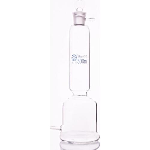 Gas drying tower with glass stopper,Capacity 500ml,Joint 29/32,High borosilicate glass drying device
