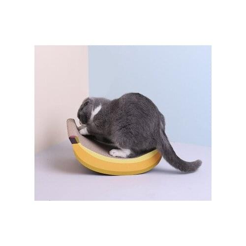 Corrugated Cat Scratch Board Banana Corrugated Cat Grinding Board Cat Toys Cat Sofa Pet Supplies Cat Furniture