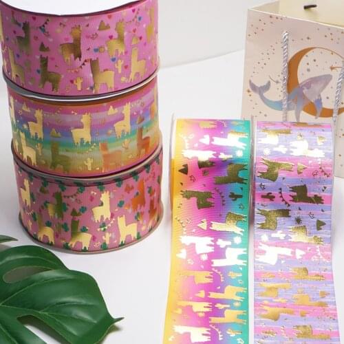3 Inch 75 mm Printed Holographic Foil Ribbon 50 Yard Craft Suppliers I1302131