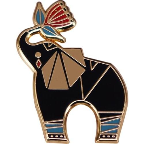 Good Luck Elephant Hard Enamel Pin Brooch Great gift for greet friends and express sheer delight