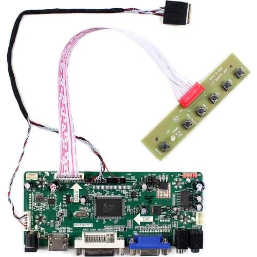 HD MI VGA DVI LCD Controller Fit To 13.3" HV133WX1 100 12.1" LCD Display HV121WX5-100 HV121WX-110