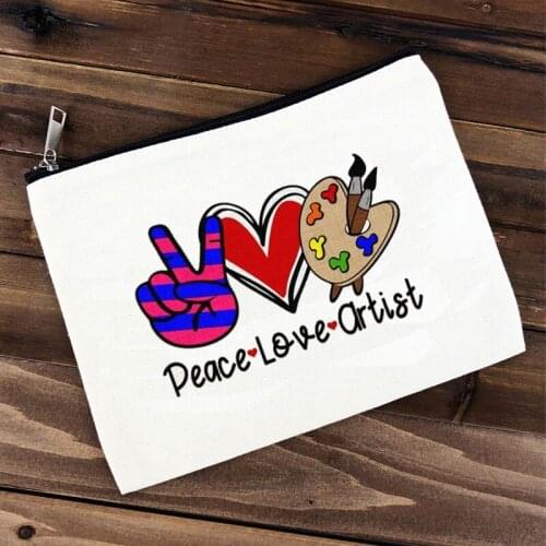 Art artist Teacher student survival kit Cosmetic Bag Pencil Pouch Graduation Teachers' Day birthday Thanksgiving Christmas Gift