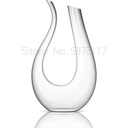 Lemeya 1500ML Big Decanter Handmade Crystal Red Wine Brandy Champagne Glasses Bottle Jug Pourer For Family Bar Birthday Gift