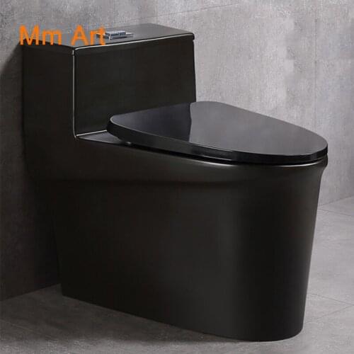 Frosted matte black toilet odor-resistant water-saving toilet Nordic creative toilet household toilet One Piece Closestool