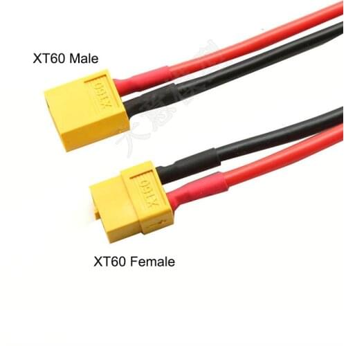 XT60Plug Model aircraft REMOTE control XT60 extension cord XT60 male and female head with silicone wire