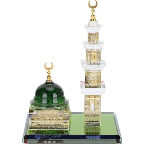 Islamic Desktop Ornaments Durable Exquisite Workmanship Muslim Ornaments Strong for Living Room Decoration Mubarak Muslim Supply
