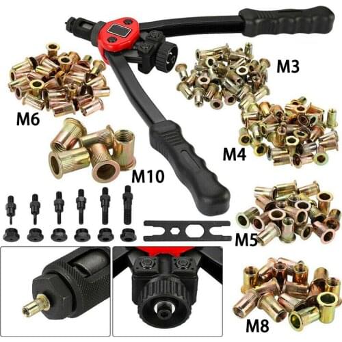 BT-605 1 Set Replacement Part M3 M4 M5 M6 M8 M10 Automatic Rivet Tool Kit Dual-Hand Manual Wrench & Nut Set