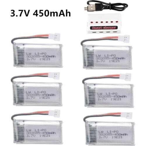 Original 3.7V 400mah 30C Rechargeable Battery for H31 RC Spare Parts 3.7V Lipo battery and charger For H31