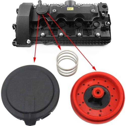 Rocker Cover Diaphragm Membrane Seal PCV Valve Kit for BMW 5 6 7 Series X5 E60 E61 E64 E63 E65 E66 E67 E53 E70 3.0L Accessories