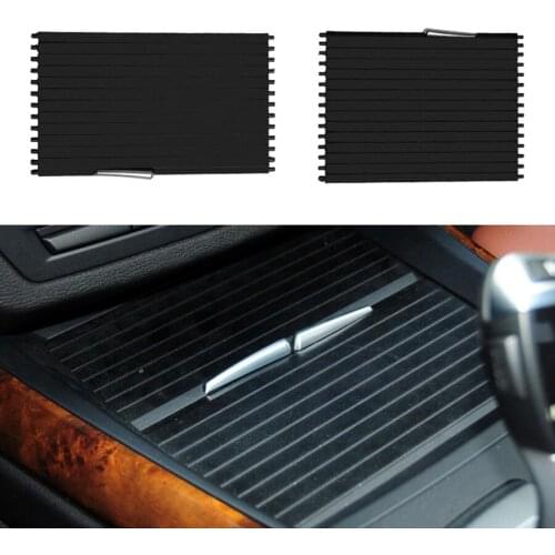 Car Interior Water Cup Rack Car Center Console Cover Slide Roller Blind Car Mounts Drinks Holders For BMW X5 E70 X6 E71 07-13