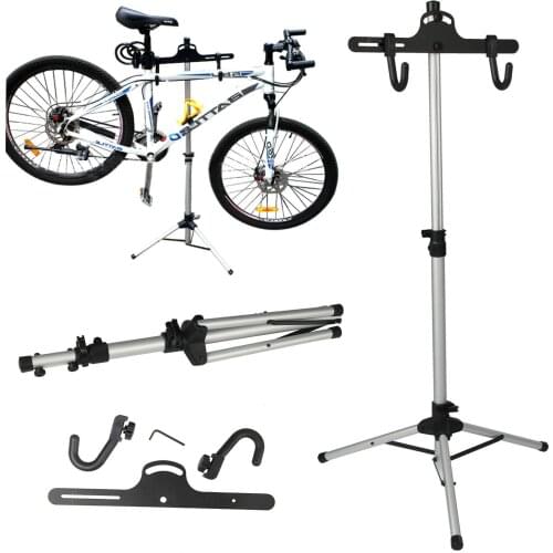 Adjustable 70-132CM Bike Repair Stand Holder Bicycle Mechanics Workstand MTB Road Bicycle Repair Floor Display Stand Kickstand