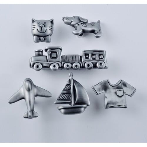 Childrens room wardrobe handle airplane train ship cat dog frog clothes cabinet door Knob kitchen cabinet drawer Pull