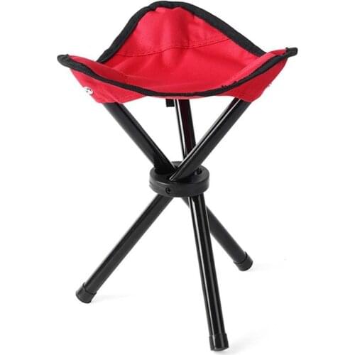 Fishing Tripod Folding Chair Stool Outdoor Camping Fold Foldable Portable Fishing Mate Fold Chair Ultralight Chair 3 Colors