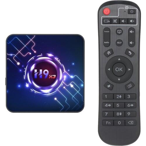 H9X3 Smart TV Box Android 9.0 Amlogic S905X3 8K H.265 Media Playe H9 X3 TV Box Android 2.4G&5.8G Dual Wifi 4K UHD Set Top Box