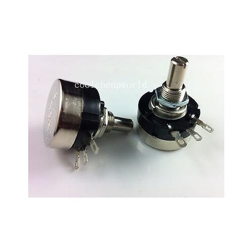 2pcs RV24YN 20S B203 20K ohm Carbon Composition Rotary Taper Potentiometer