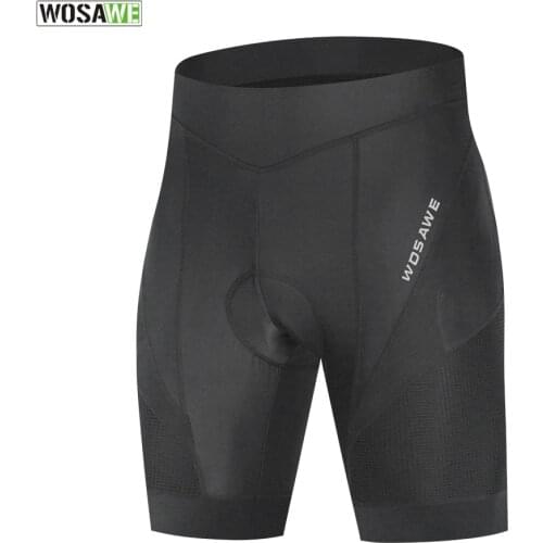 WOSAWE Padded Cycling Shorts Men Women Shockproof MTB Bicycle Shorts Summer Road Bike Shorts Cycling Tights Ropa Ciclismo