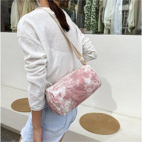Womens Crossbody Bags New Tie Dye Simple Cute Shoulder Bag Summer Ins Style Nylon Dumpling Handbags Сумка Женская Через Плечо