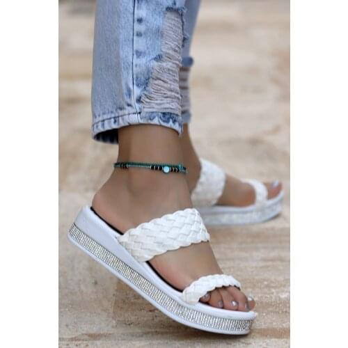 Woggo Plt 154 Cubic Zirconia Daily Women slippers Womens Slippers Woman slippers