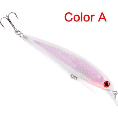 1Pcs 3D Eyes Minnow Reflective Fishing Lures Hard Bait 11cm/13.8g Wobbler Crankbait Fishing Decoy Tackle Isca Artificial