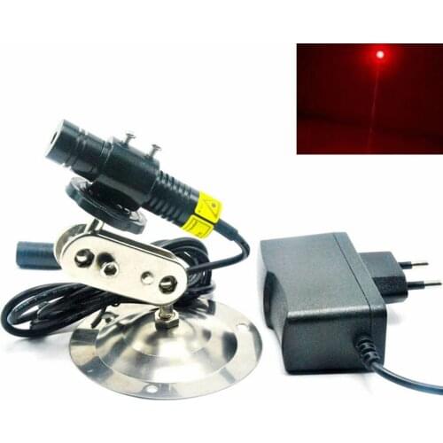 100mW 650nm Red Laser Diode Dot Locator Module w 5V 1A Adapter + 16mm Heatsink