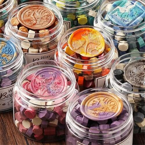 170pcs/box Vintage Mixed Colors Sealing Wax Stamp Beads DIY Wedding Invitation Cards Gifts Envelopes Sealing Wax Handmade Craft
