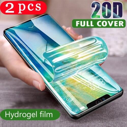 2Pcs soft full cover for huawei nova 3 3i 3e 4 4e protective hydrogel film nova 5 5i pro 5t 5z phone screen protector Not Glass