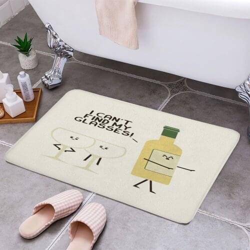 Lost Glasses 3D Print Doormats Rectangle Non-Slip DoorMat Bedroom Kitchen Entrance Print Door rugs Dropshipping