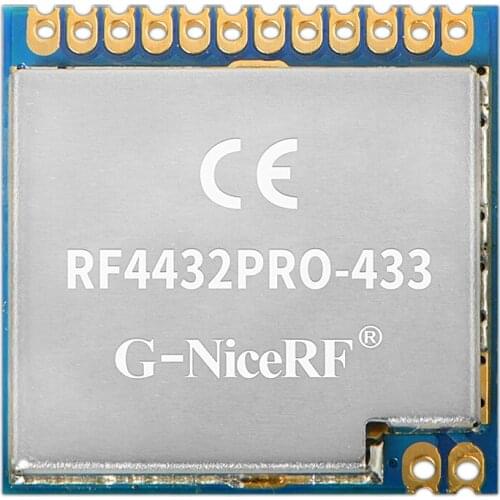 50pcs NiceRF100mW 20dBm FSK RF4432PRO+spring antenna 433MHz Si4432 CE certificate Wireless RF Front-end Transceiver Module