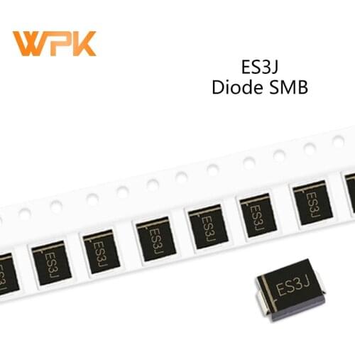 50Pcs SMD Fast Rectifier Diodes DO-214AB RS3M ES5G ES3D ES3J 3A 50V 100V 150V 200V 300V 400V 600V Electronic Components SMC