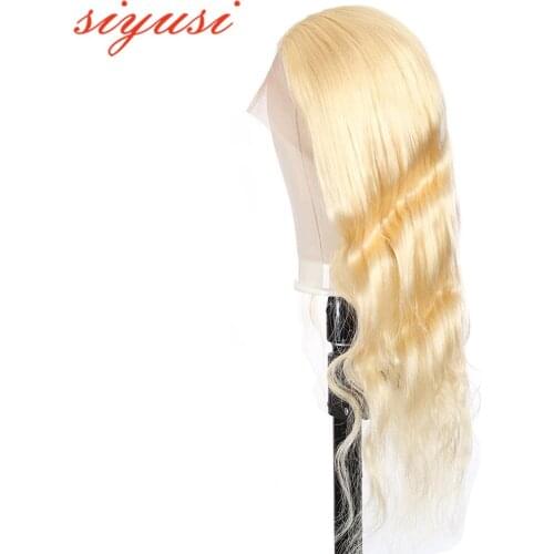 613 Brazilian Body Wave HD Transpare Lace Wigs 100% Long Human Hair 13X1 Lace Wigs For Black Women Remy Blonde T Part Wig