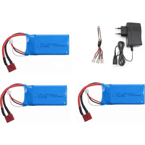7.4v battery For Q39 Wltoys 144001 A959-B A969-B A979-B K929-B RC Car Spare Parts 903462 2s 7.4V 1500mah Lipo Battery