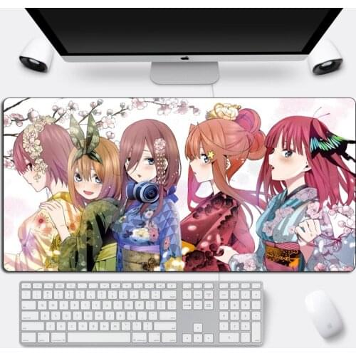 Big Cartoon Little Girl Hot Sell New Mouse Pad Natural Rubber Anime Gamer Kawaii Lovely Anti-slip Carpet Home Mouse Mat Skipoem