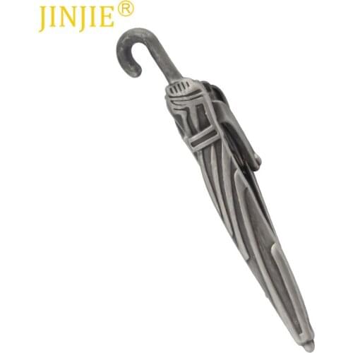Black fashion Umbrella Shape Metal Lavalier Mens Business Casual Tie Pin Korean Tie Clip Mens Gift Box Sets