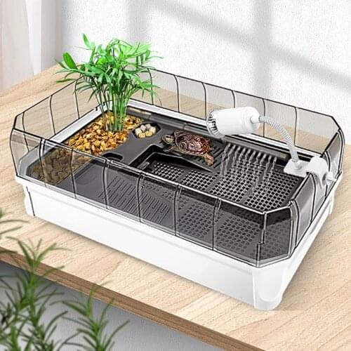 Dedicated Feeding Ecological Pot Villa Brazilian Turtle Large Household Breeding Small Turble Box Basin with Drainage