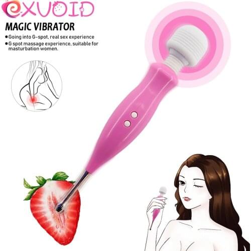 EXVOID G Spot Vibrators for Women Pussy Vibrator Deeper Stimulator Silicone Nipple Clip Massager Sex Toys For Woman