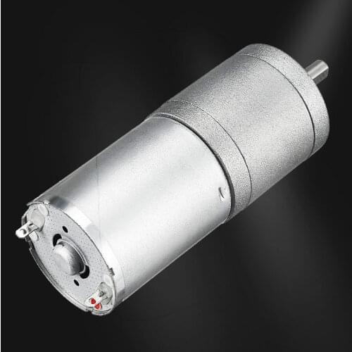 JGA25-370Dc Motor 12 Volt 3V 6V 24V High Torque Low Speed Reversed Mini electric Motor Reduction Engine Gear Motor electric car