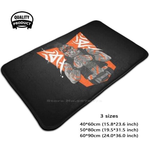 Futuristic Soft House Family Anti-Slip Mat Rug Carpet Japan Katana Japanese Sword Geek Athlete Gamer Nerd Ronin Video Game