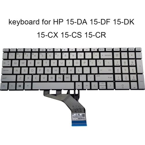 US laptop keyboard for HP Home 15-DA 15-CX 15-CS 15-DK 15-DF 15-CR 15t-da English notebook pc keyboards sales New L47469-001