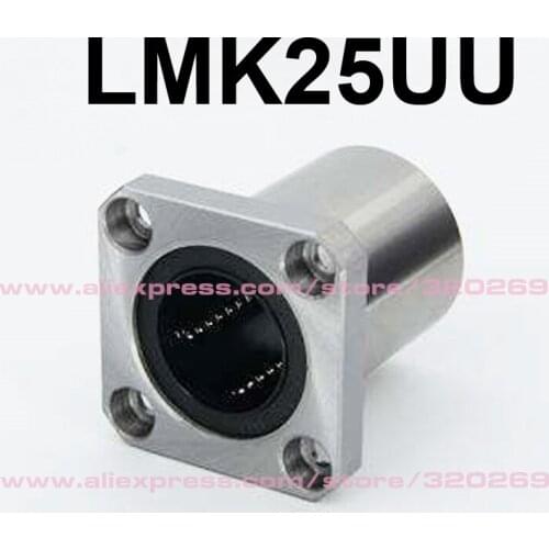 25MM LMK25UU Flange Linear Motion Bearing Bush For 3D Printer