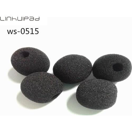 Linhuipad MK-0515 5mm Diameter Microphone foam covers Customize foam windscreens on your requirements /Min order 3000pcs