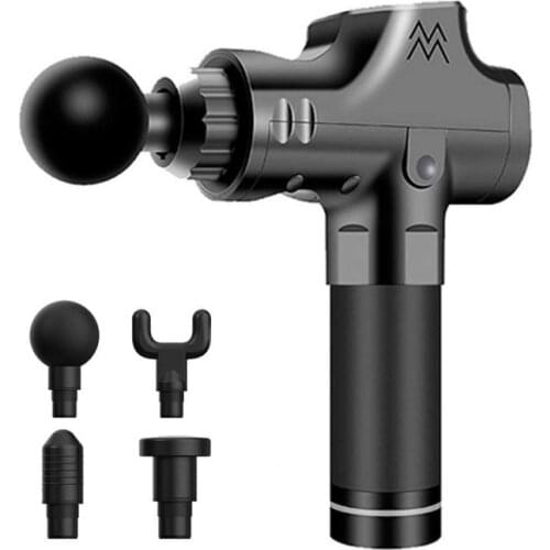 1200-3200r/min Therapy Massage 3 level Gears Muscle Massager Pain Sport Massage Machine Relax Body Slimming Relief 4 Heads