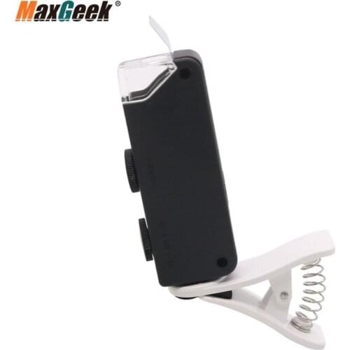 Maxgeek 60-100X Zoom Digital Cell Phone Microscope Maginifier Back Cover for iPhone6 5S Tablet PC Phones