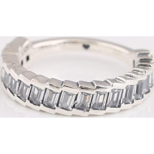 S925 Glacial Beauty With Crystal Ring For Women Wedding Party Gift fit Lady Fine Jewelry